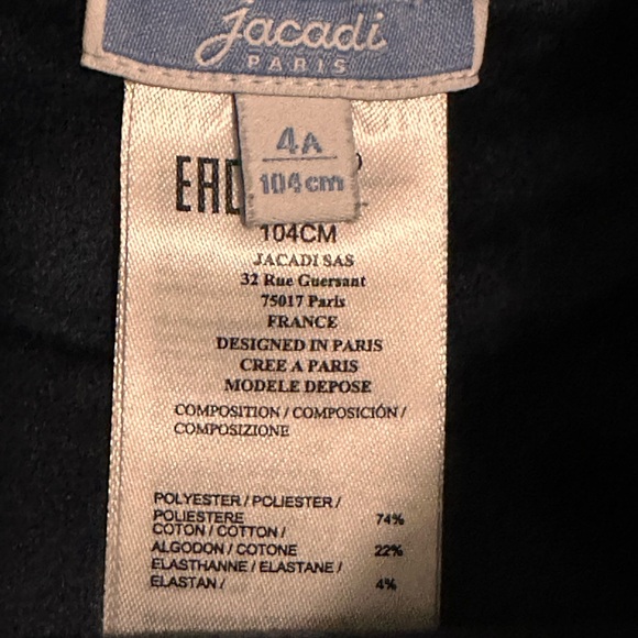 Jacadi dark blue Sweatshirt with Eiffel Tower Graphic - Picture 2 of 2